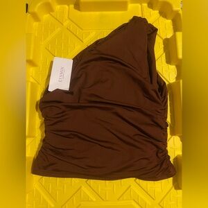 EYNMIN Off The Shoulder Crop Top Size Medium